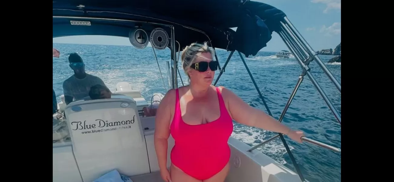 Gemma Collins was emotionally affected by the terrifying experience of surviving a storm that caused a superyacht to sink in Sicily.