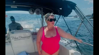 Gemma Collins was emotionally affected by the terrifying experience of surviving a storm that caused a superyacht to sink in Sicily.