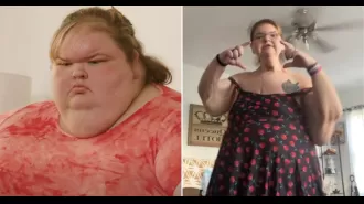 Fans are emotional as a popular reality TV star sheds 500lbs.