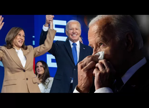 Joe Biden cried in his goodbye speech.