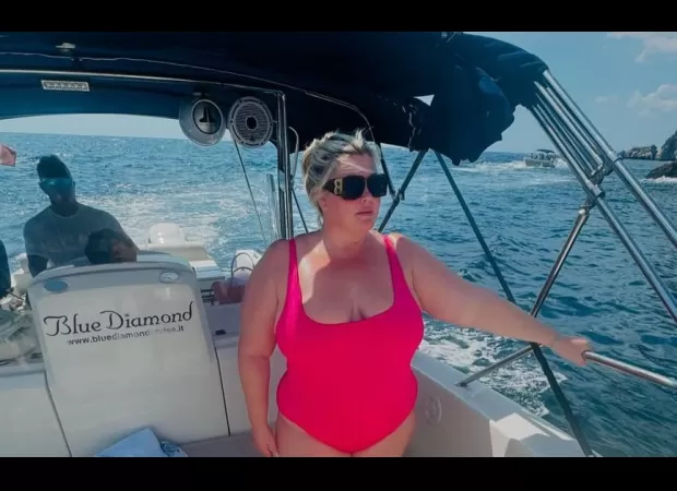 Gemma Collins was emotionally affected by the terrifying experience of surviving a storm that caused a superyacht to sink in Sicily.