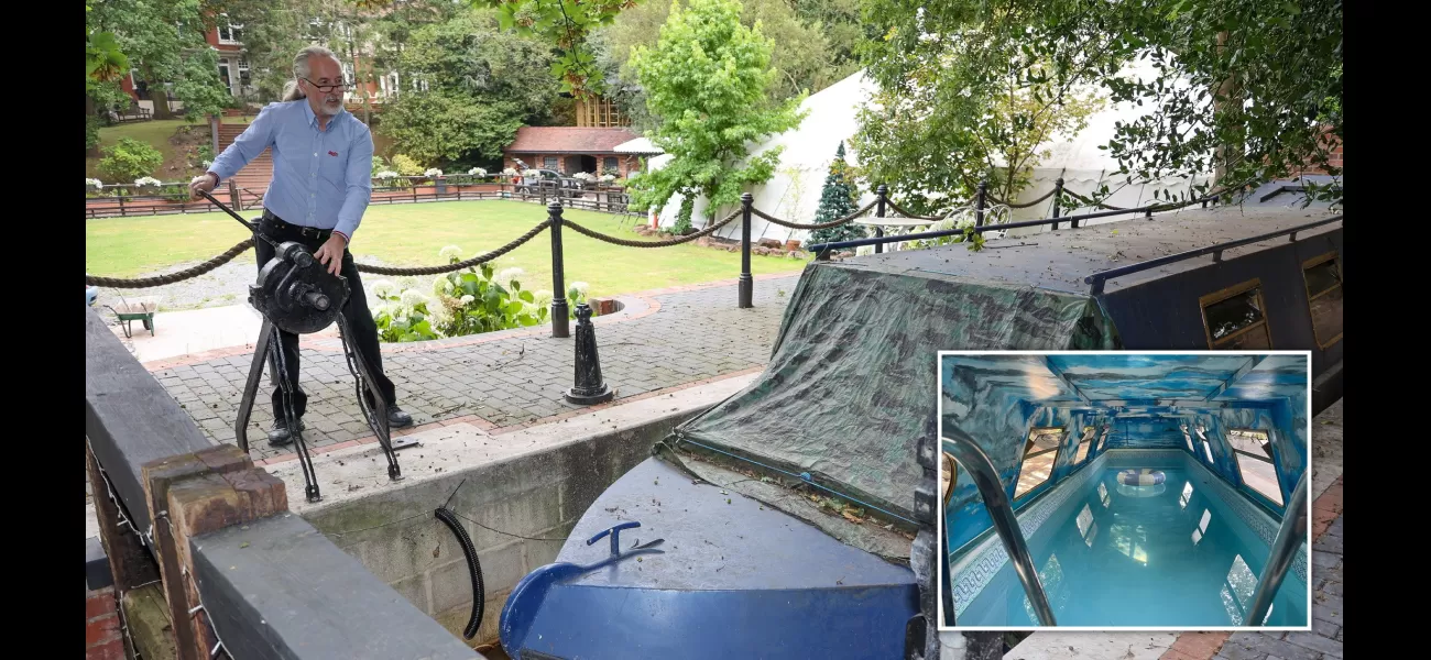 Man spends £30,000 to create a canal in his backyard for his boat.