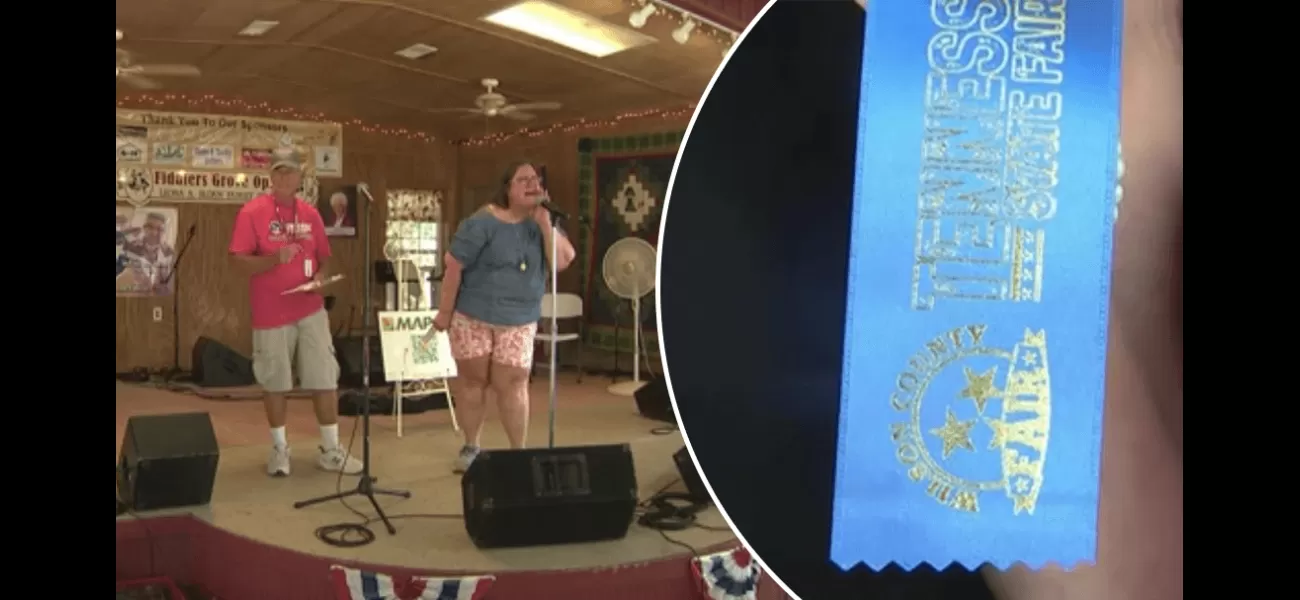 A US fair's 'husband-calling' contest is examined, with contestants giving their all to win.