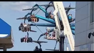 People stuck on a ride for hours at a fair when it malfunctions.