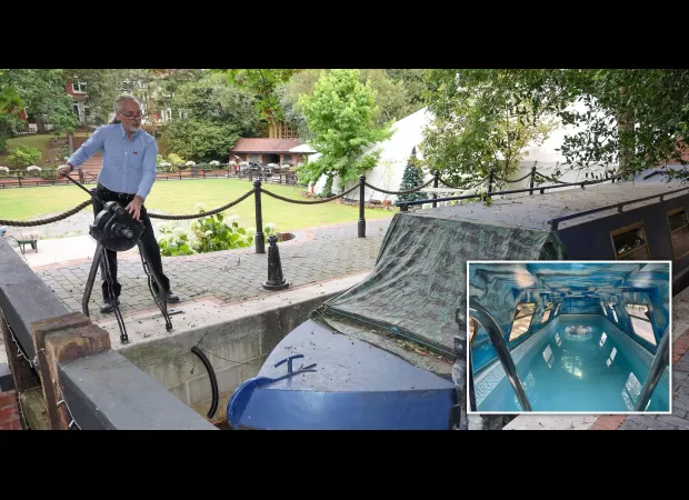 Man spends £30,000 to create a canal in his backyard for his boat.