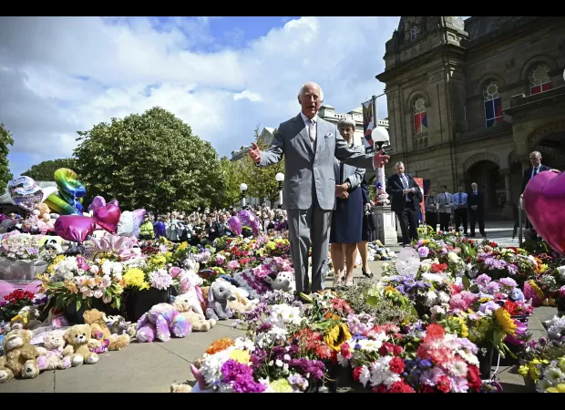 King Charles goes to Southport following attack at dance lesson.
