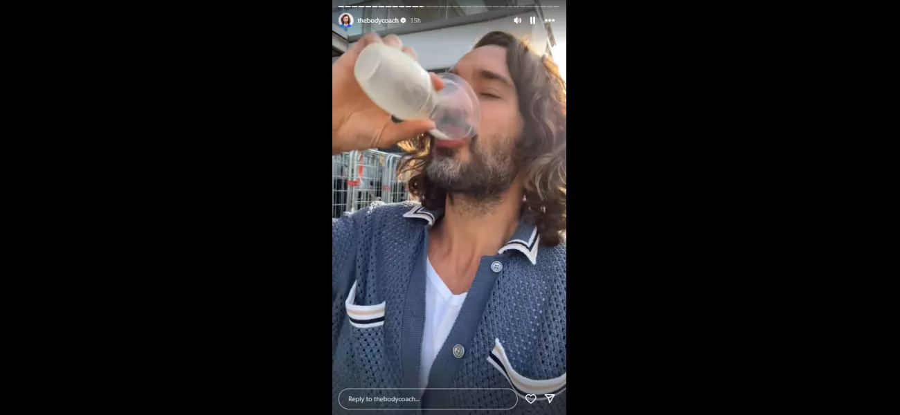 Joe Wicks drinks wife's breast milk en route to Taylor Swift concert.