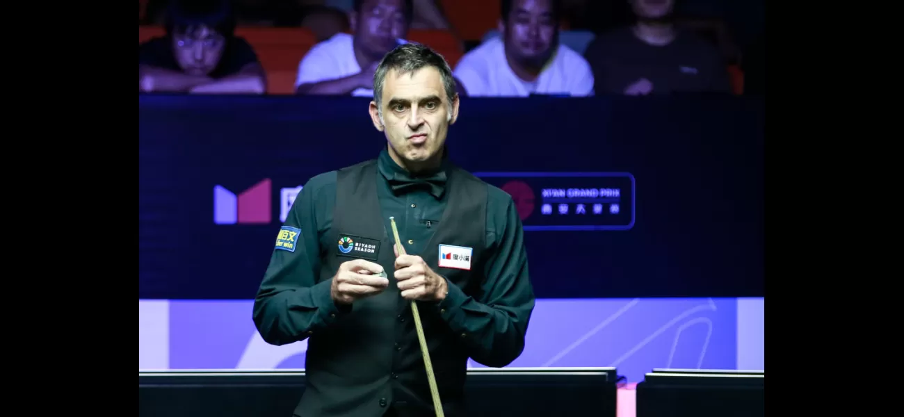 Snooker legend Ronnie O'Sullivan has one last goal he hopes to achieve in his career.