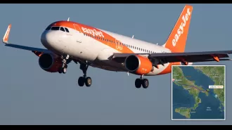 EasyJet staff injured when turbulence jolts London-bound plane, causing them to hit walls.