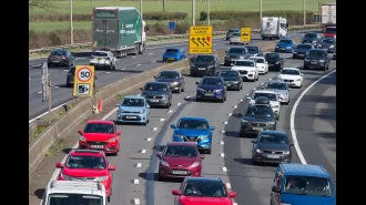 Holiday traffic hotspots revealed by map for this weekend's travel.
