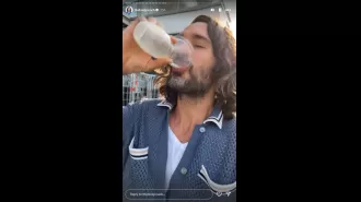 Joe Wicks drinks wife's breast milk en route to Taylor Swift concert.