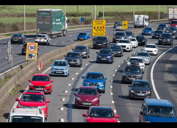 Holiday traffic hotspots revealed by map for this weekend's travel.