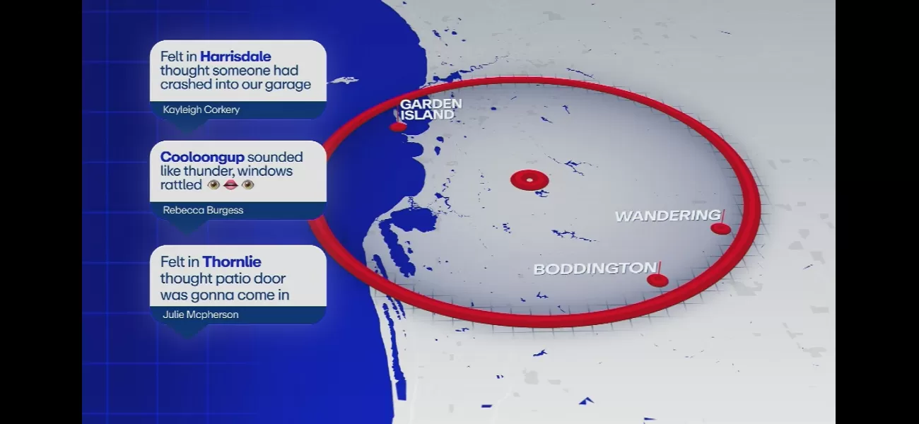 Perth explosion cause identified after shaking residents; mystery solved.