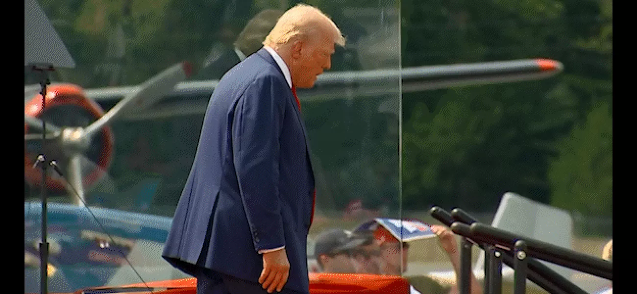 Trump forgets bulletproof case at first outdoor rally after shooting
