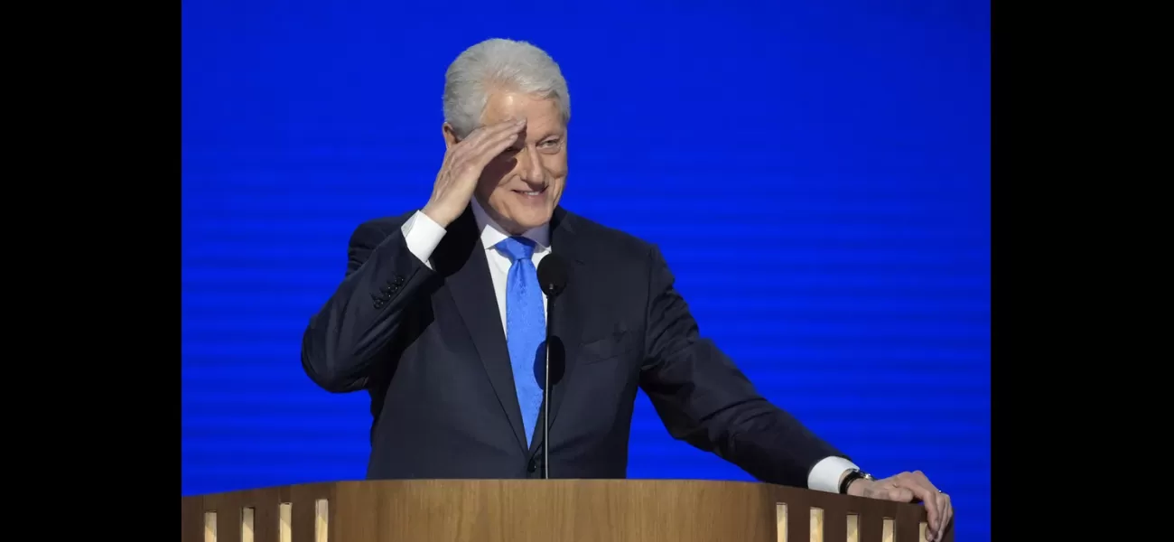 Former US President Clinton bashes Trump at DNC.