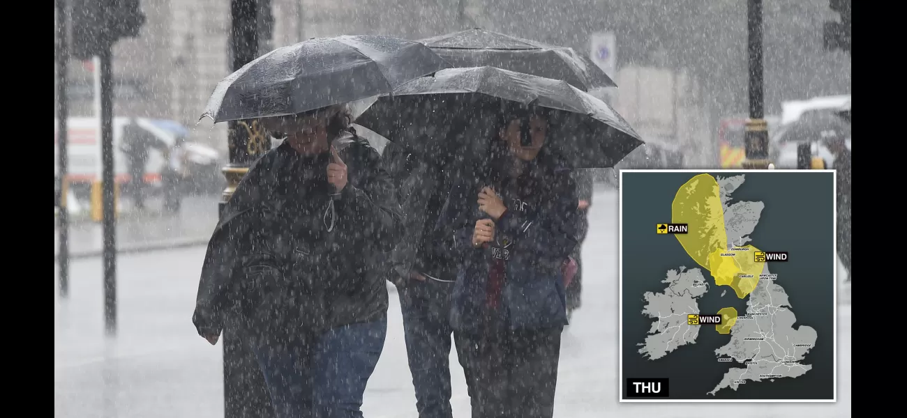 The UK is expecting heavy rain and strong winds, leading to concerns about flooding and disruptions in travel.