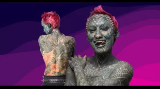 The speaker has a large amount of body tattoos and is still planning to get more.