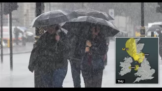 The UK is expecting heavy rain and strong winds, leading to concerns about flooding and disruptions in travel.