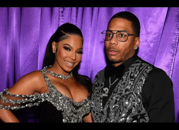 Ashanti announced the arrival of her and Nelly's first child, born a month ago.
