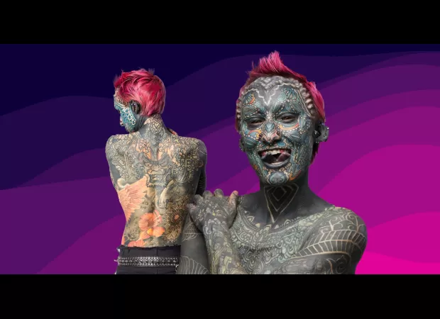 The speaker has a large amount of body tattoos and is still planning to get more.