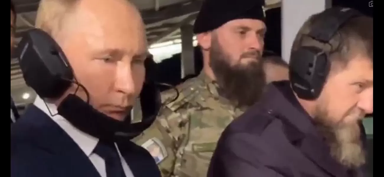 Putin wears ear protection upside down to protect his thinning hair from being disturbed.