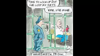 Guy Venables draws the cartoon for the Metro newspaper every day.