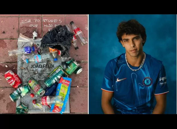 Atletico Madrid fans vandalize Joao Felix's plaque after his move to Chelsea: 'Stay away, traitor!'