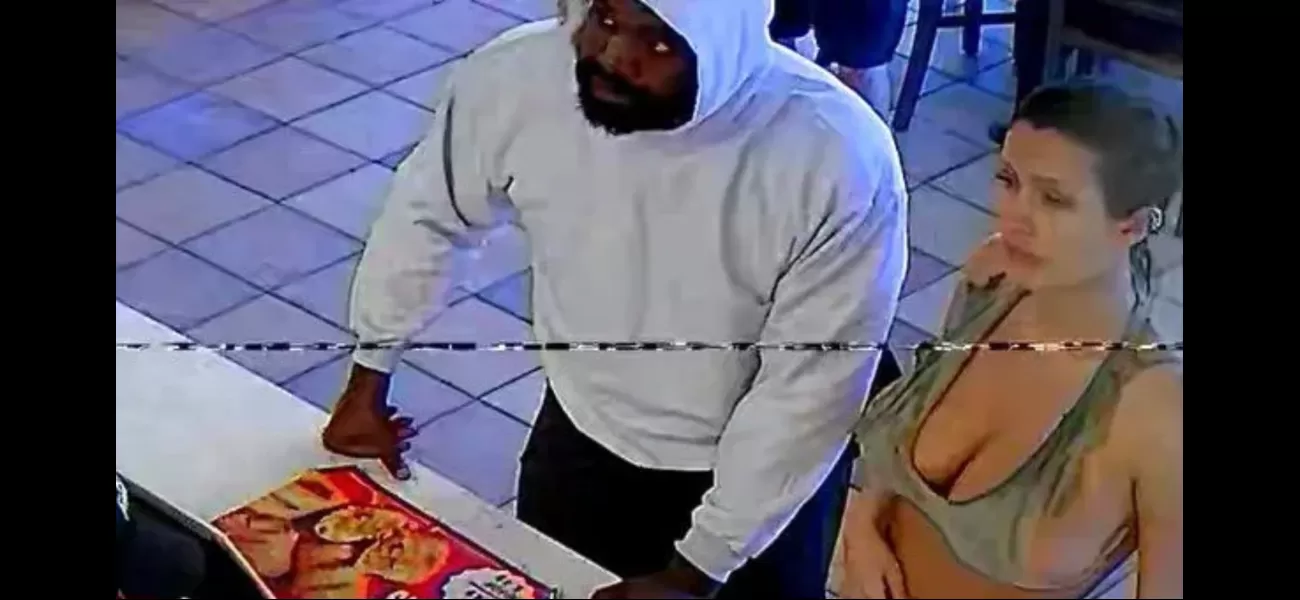 Bianca Censori takes a chance of showing her breast while going to KFC with husband Kanye West.