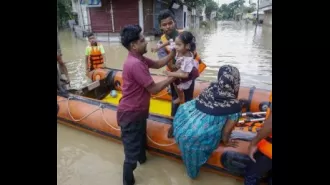 22 people killed in Tripura as heavy rain pours down, forcing thousands to seek refuge in relief camps.