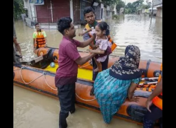 22 people killed in Tripura as heavy rain pours down, forcing thousands to seek refuge in relief camps.