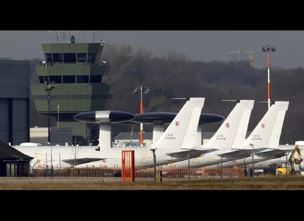 NATO base heightens security after possible danger.