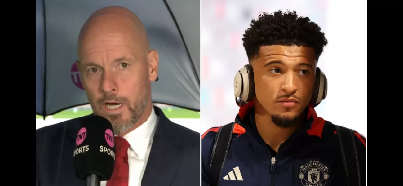 Ten Hag clarifies Sancho's absence from Man Utd's game against Brighton.