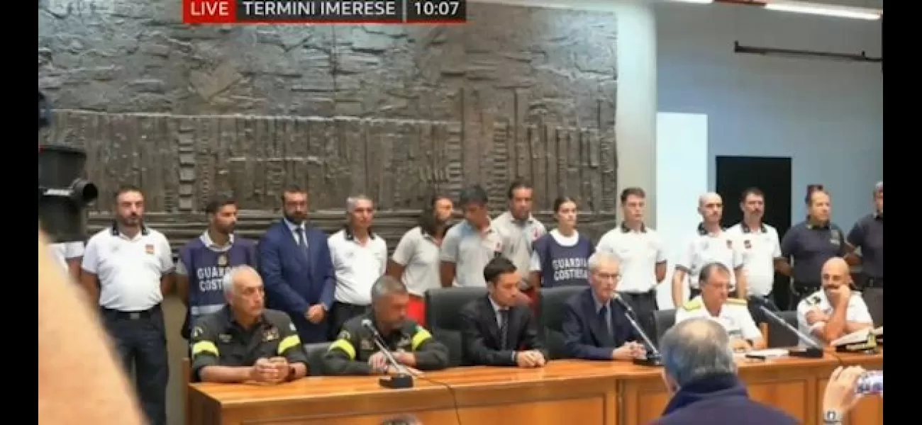Authorities in Italy are looking into the sinking of a large luxury yacht.