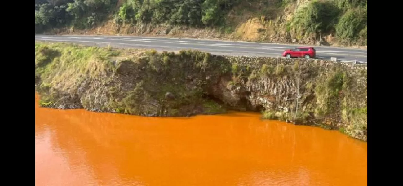 Abandoned mine shaft blamed for New Zealand river turning orange.