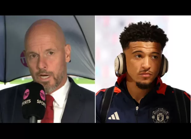 Ten Hag clarifies Sancho's absence from Man Utd's game against Brighton.