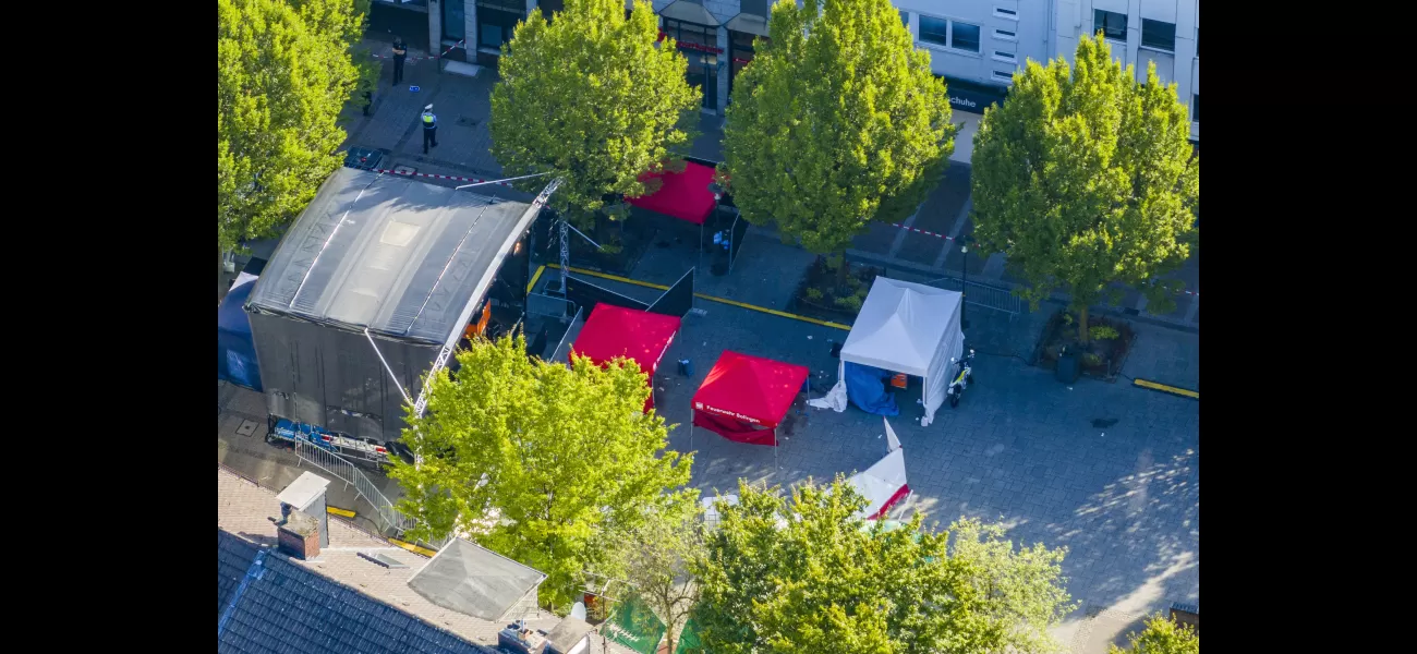 Police take two individuals into custody following deadly stabbing incident at festival in Germany.
