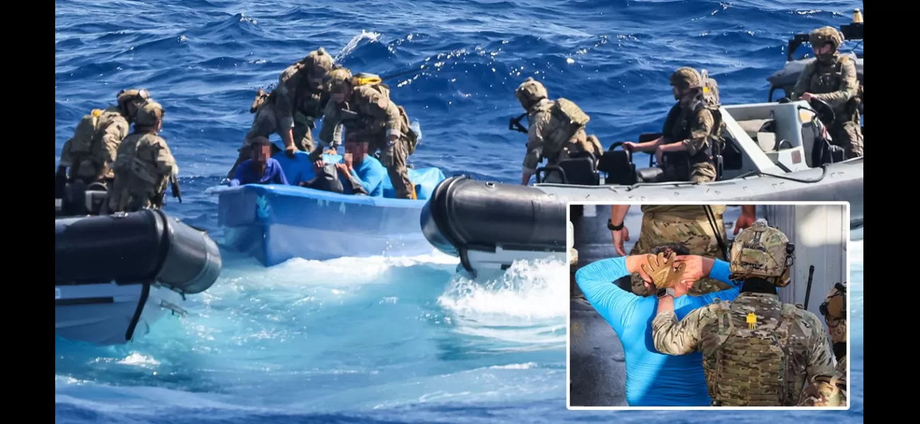 A Royal Navy ship confiscated over £40m worth of cocaine.