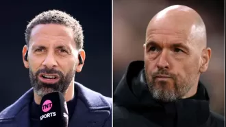 Rio Ferdinand says Man Utd manager Erik ten Hag made a costly error in their loss to Brighton.