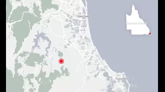 A man has died and four others were hurt after a car rolled over in the Gold Coast Hinterland.