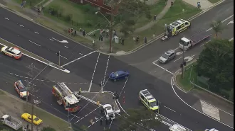 Authorities react to large event in southern part of Sydney, Australia.