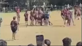 Cops summoned to fight at youth football game in Sydney.