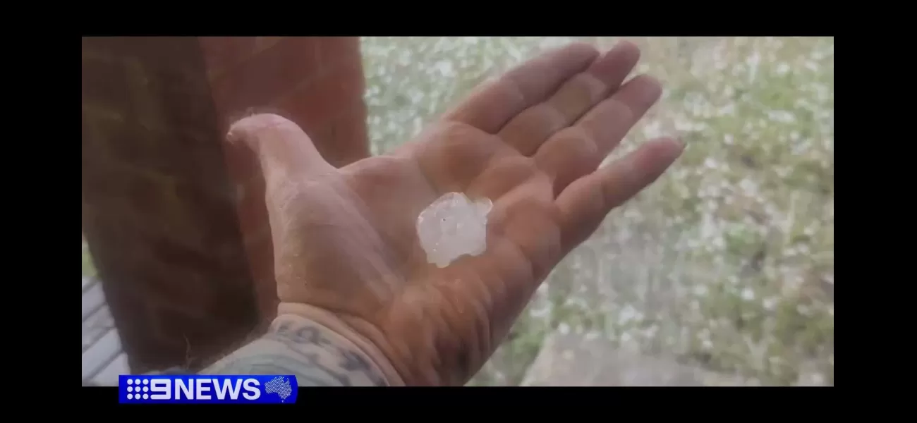 Bendigo hit by massive hail and wild weather in Victoria.