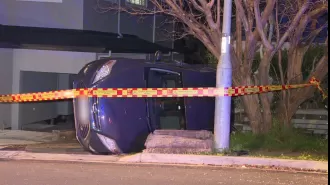 Sydney resident accused of driving under the influence and causing multiple car accidents before crashing into a home.