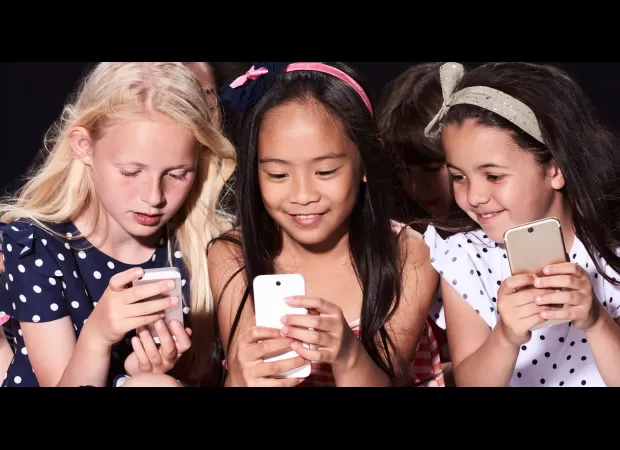 The company urges parents to be cautious when giving smartphones to children.