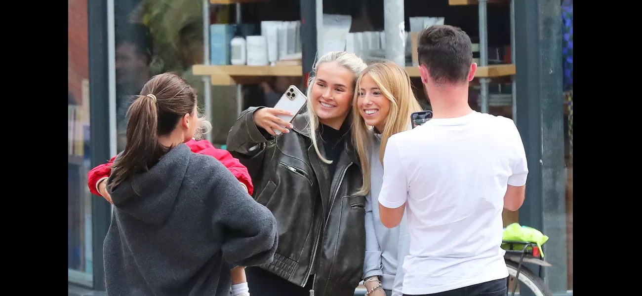 Molly-Mae Hague tries to conceal her sadness while spending time with a fan and her daughter Bambi.