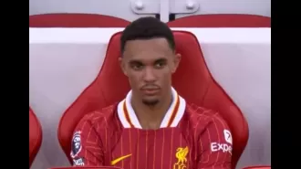 Arne Slot responds to Trent Alexander-Arnold's apparent frustration while sitting on the bench for Liverpool.