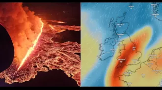 Hazardous gas cloud to make second appearance in UK within hours.