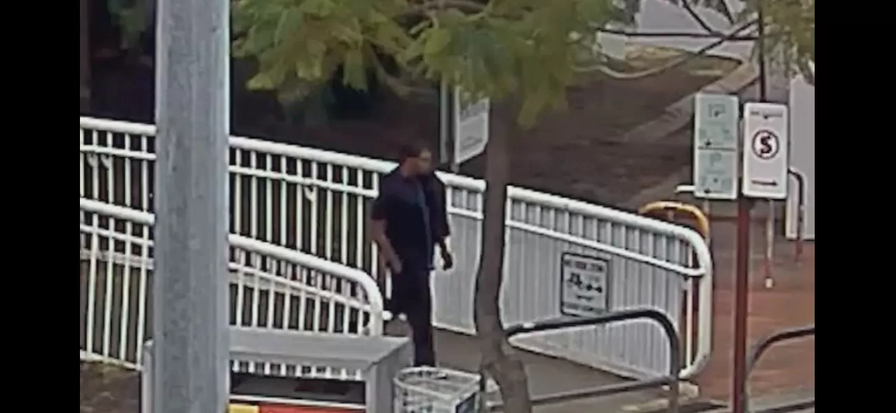 A man wielding a knife caused a disturbance at a Perth train station.