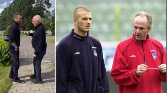 Beckham posts touching video of his last meeting with Eriksson.