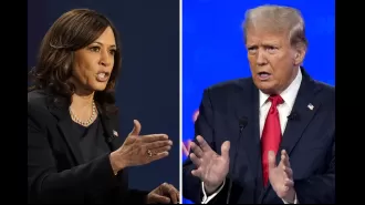 Harris and Trump are in a heated argument over a seemingly small issue.